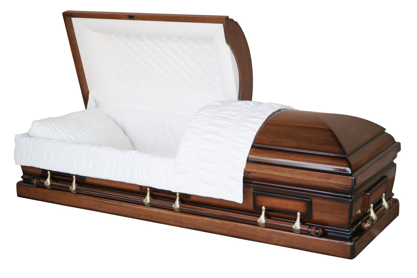 Antique — Poplar casket